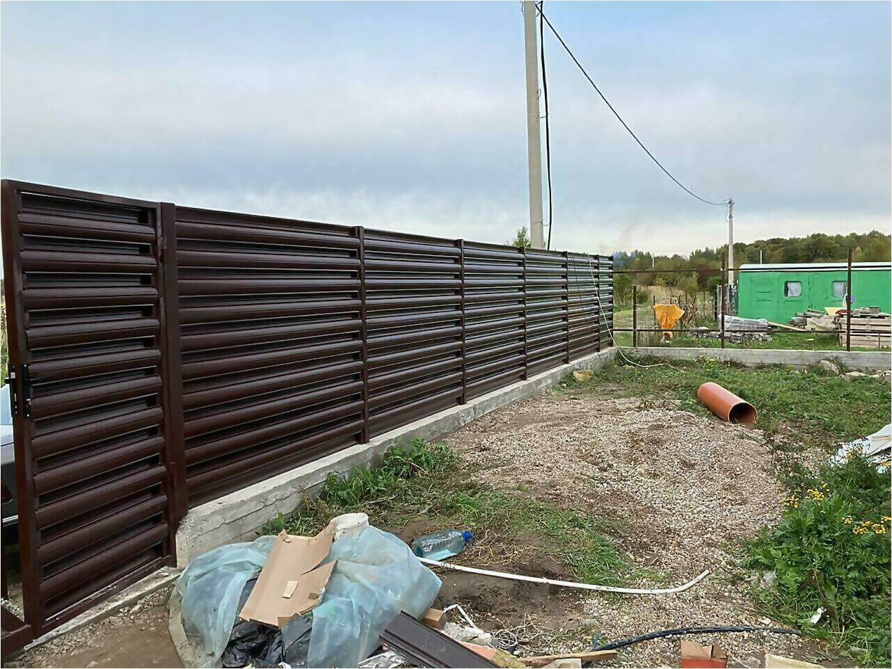 Забор из штакетника 85м фото6 в Архангельске
