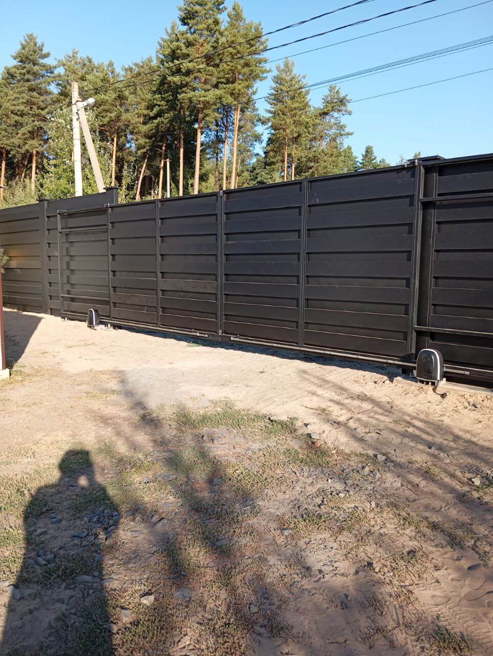 Забор-ранчо из металлопланкена 37м RAL9005 Черный МАТТЕ фото 1 в Архангельске