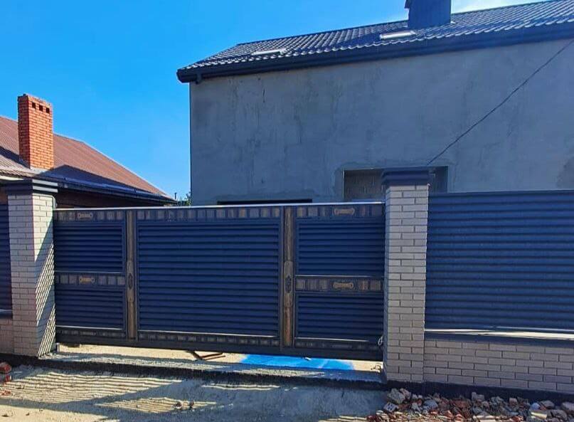Забор-жалюзи 28м RAL7024/7024 Серый Графит двусторонний МАТТЕ в Архангельске