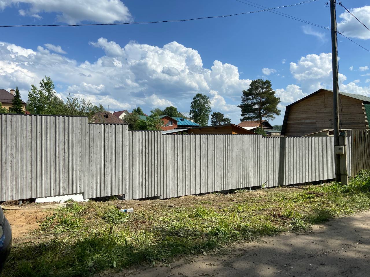 Забор из профнастила НС-10 42м Светлая Береза SteelArt фото 8 в Архангельске